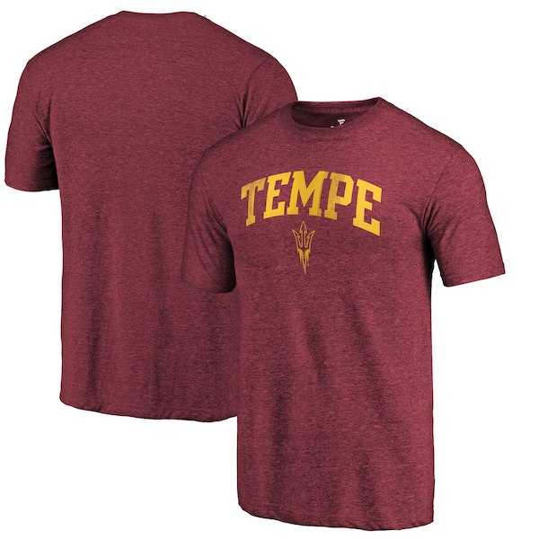 Arizona State Sun Devils Fanatics Branded Heathered Maroon Hometown Arched City Tri Blend T-Shirt,We sell and wholesale Arizona State Sun Devils Fanatics Branded Heathered Maroon Hometown Arched City Tri Blend T-Shirt on line form chian!